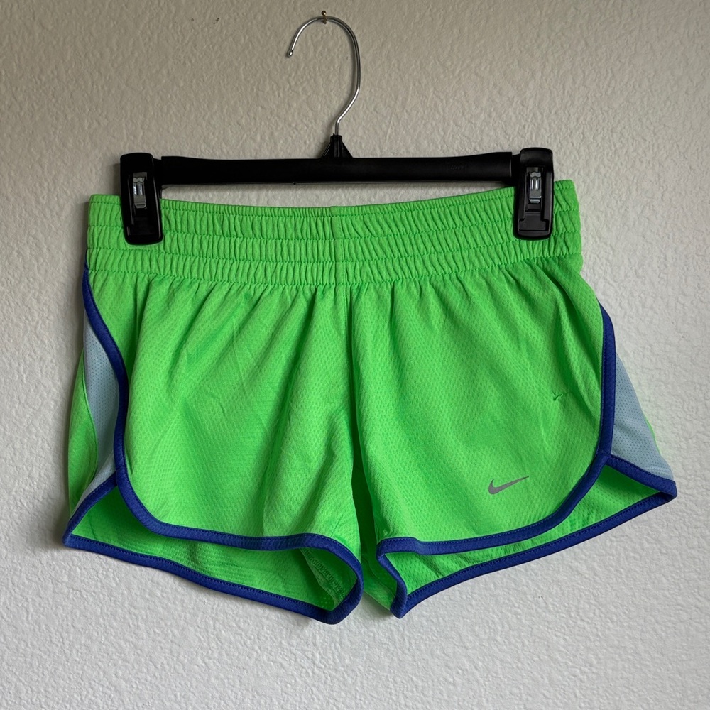 SOLD—Nike Dri-Fit Tempo Lined Women's Lime Green Athletic Shorts Size Small